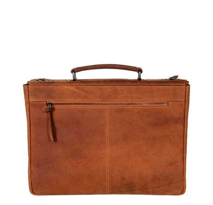 DSTRCT Wall Street Workingbag 15" cognac