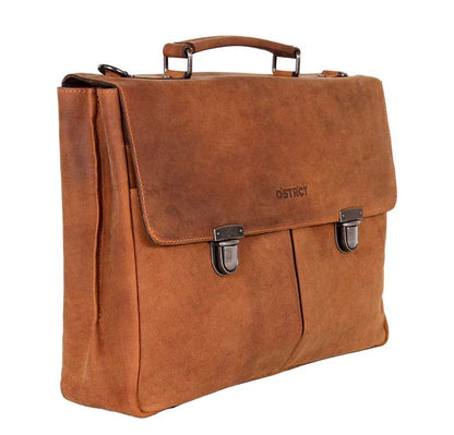 DSTRCT Wall Street Workingbag 15" cognac