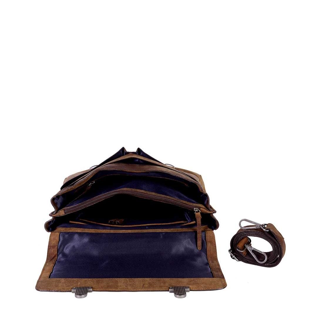 DSTRCT Wall Street Workingbag 15" cognac