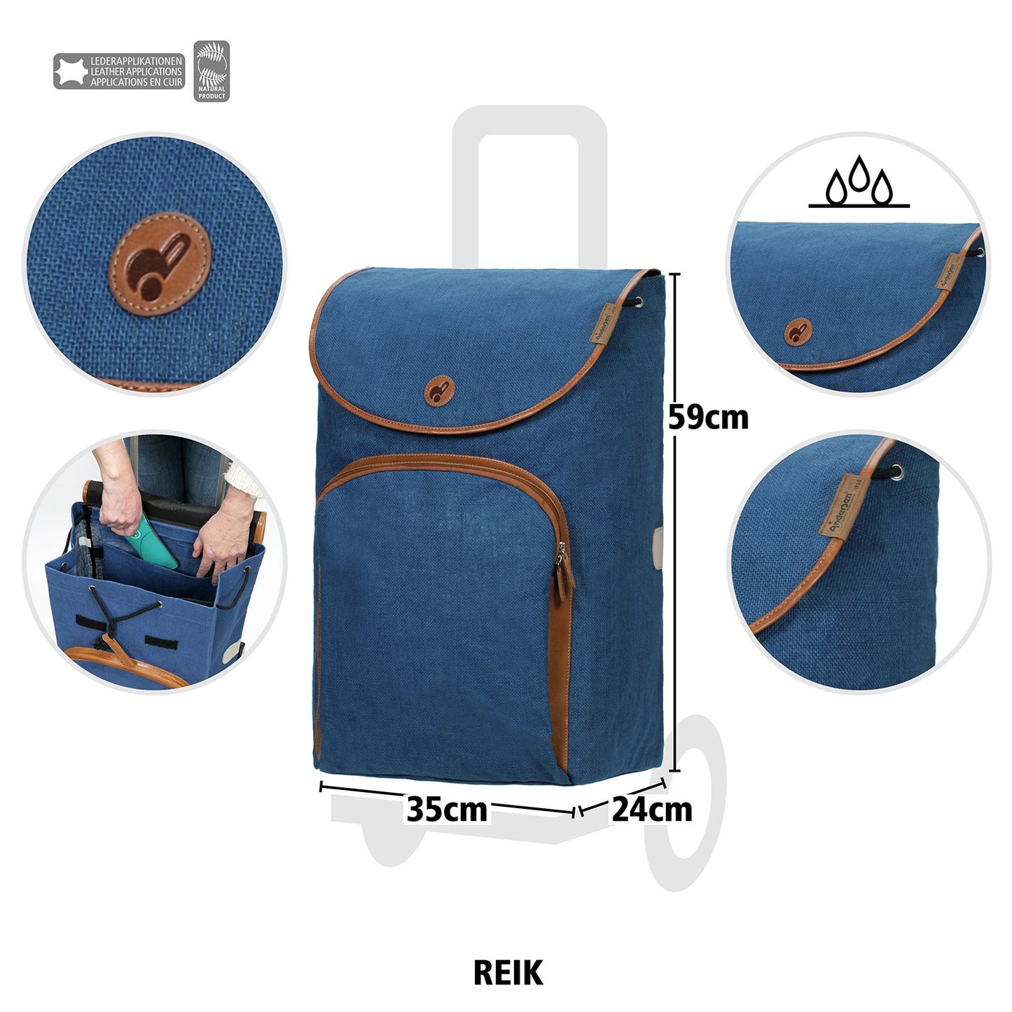 Andersen Alu Star Shopper Reik blue