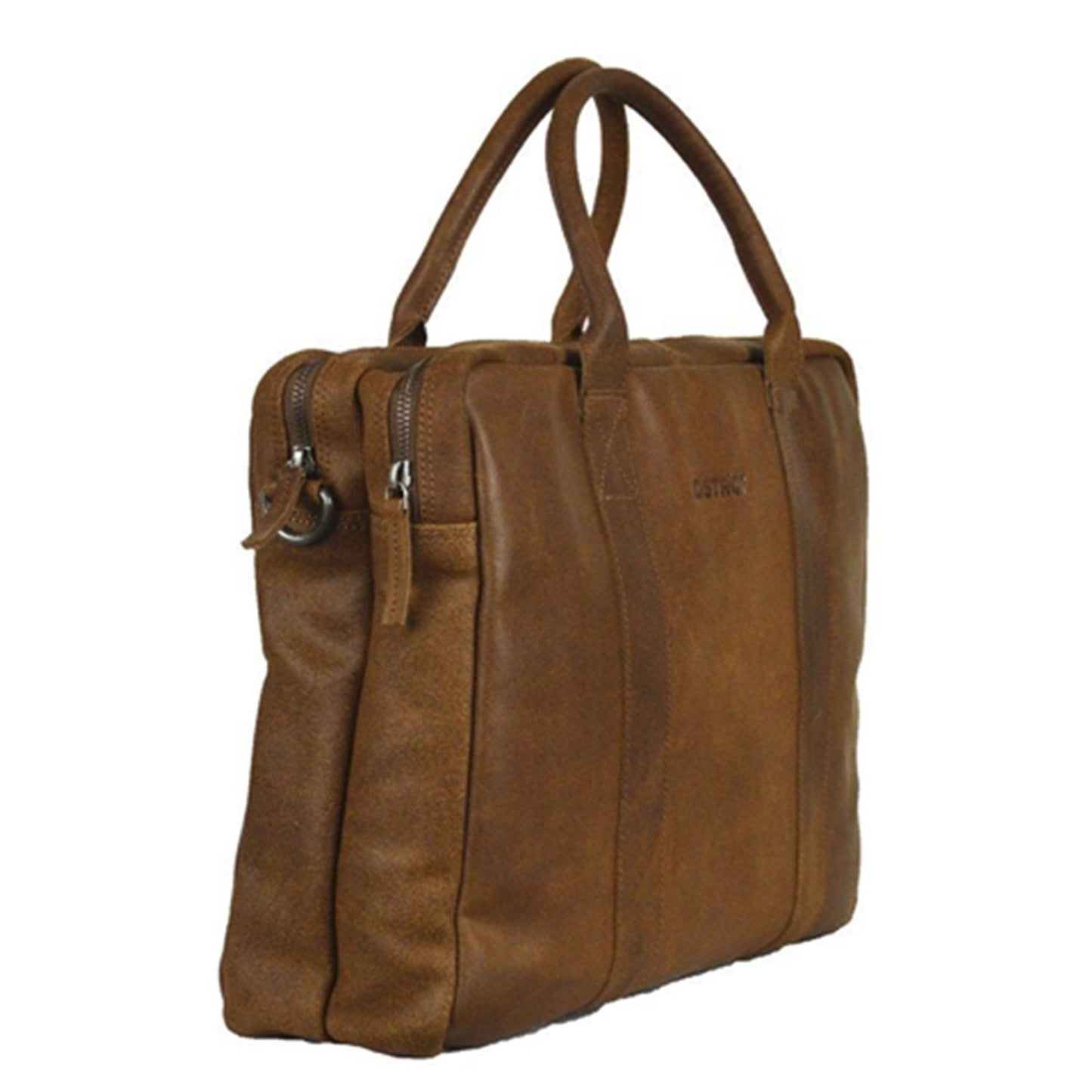 DSTRCT Limited Double Zip 15'' Laptoptas cognac