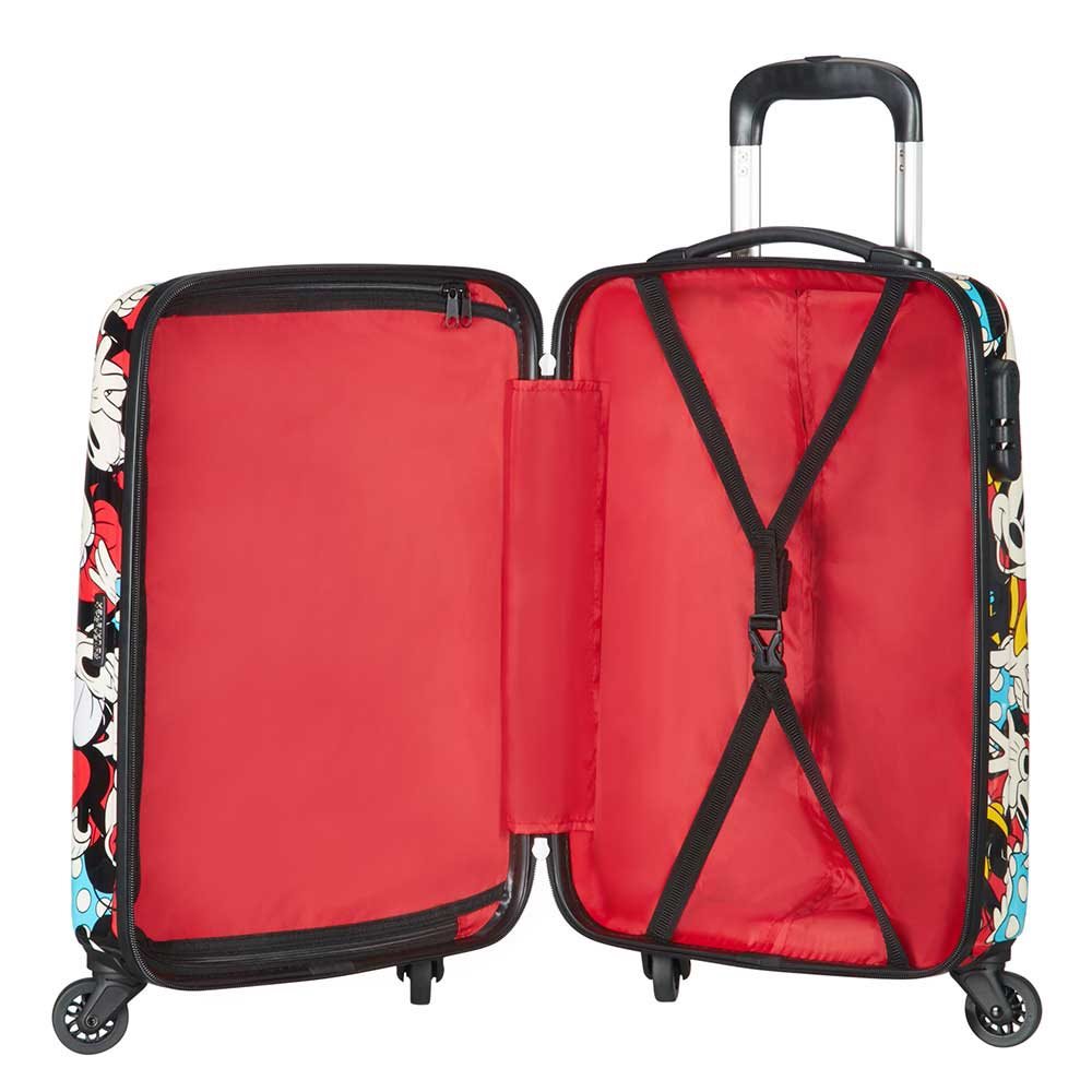 American Tourister Disney Legends Spinner 55 Alfatwist 2.0 minnie mouse polka dot