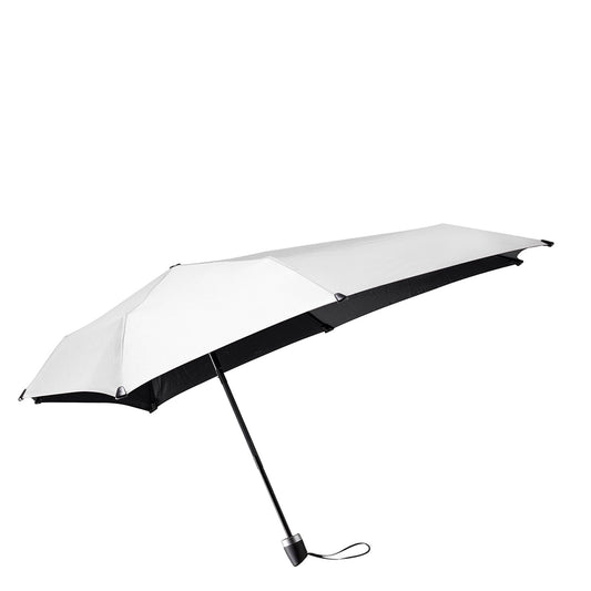 Senz Manual Opvouwbare Stormparaplu shiny silver