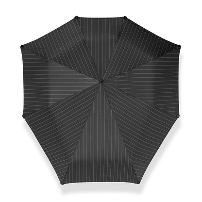 Senz Automatic Opvouwbare Stormparaplu pin stripes black