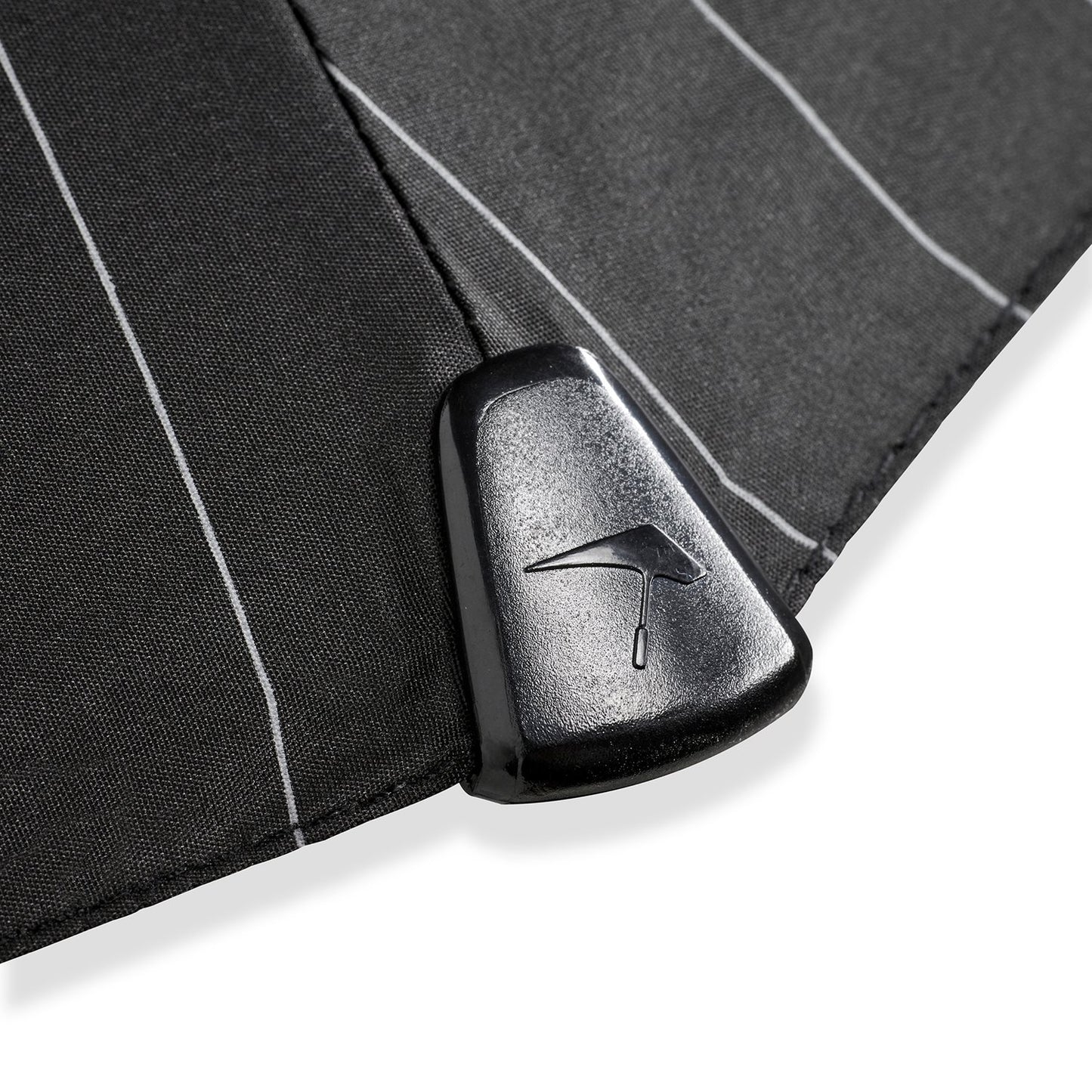 Senz Automatic Opvouwbare Stormparaplu pin stripes black