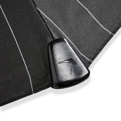 Senz Automatic Opvouwbare Stormparaplu pin stripes black