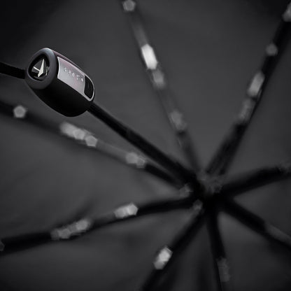 Senz Automatic Opvouwbare Stormparaplu pin stripes black