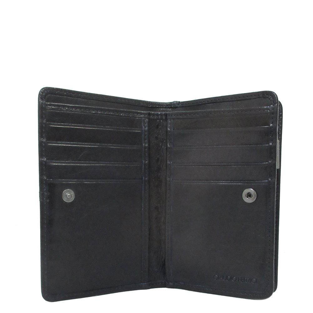 Claudio Ferrici Pelle Vecchia Wallet navy