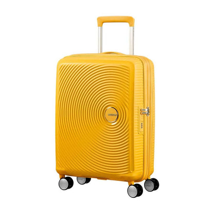 American Tourister Soundbox Spinner 55 Expandable golden yellow