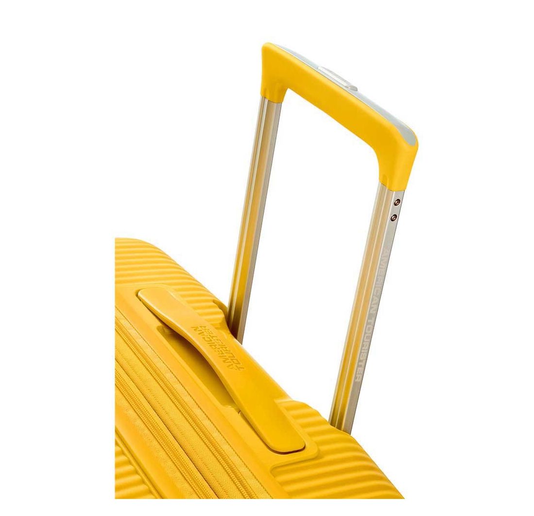 American Tourister Soundbox Spinner 55 Expandable golden yellow