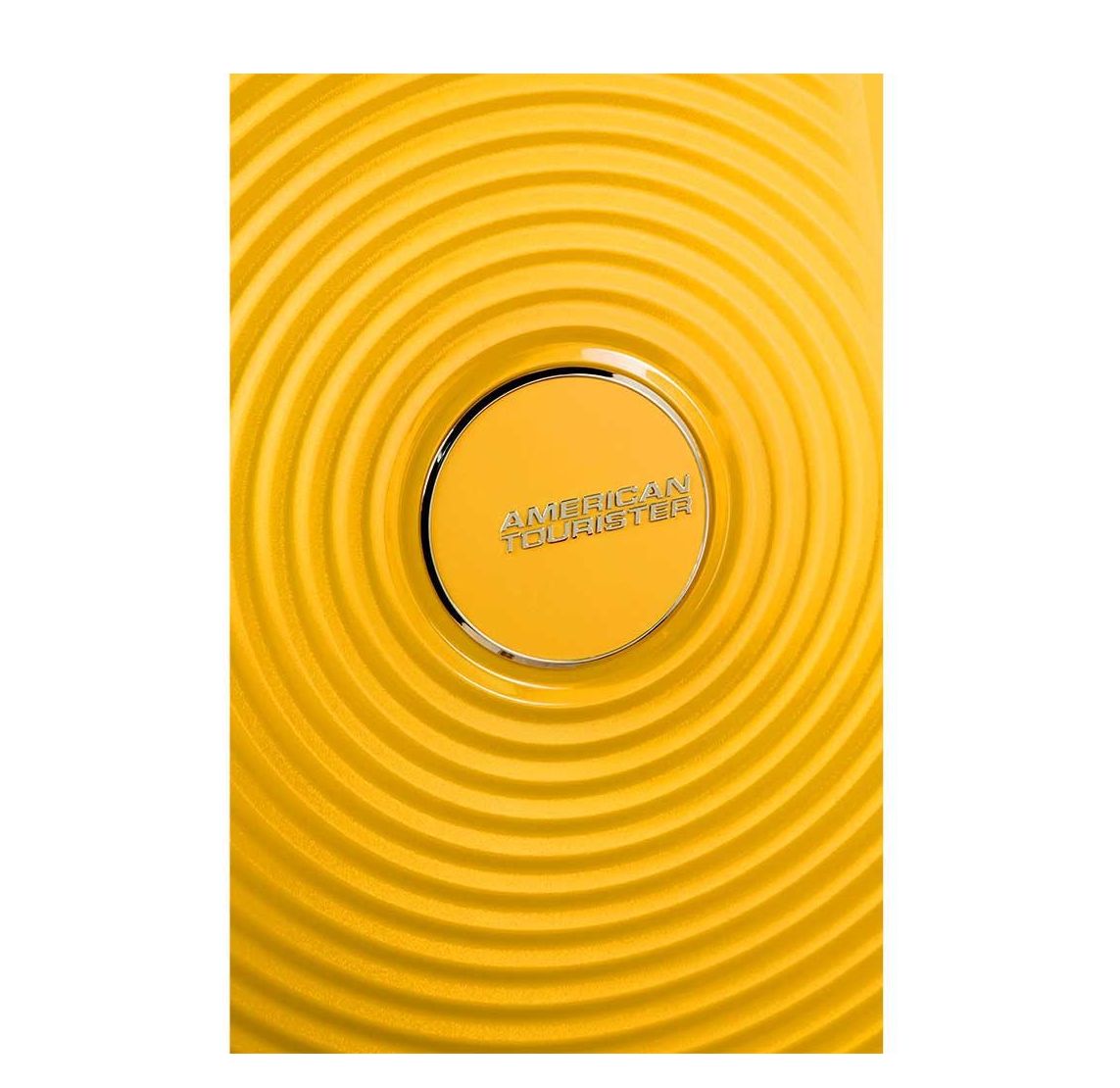 American Tourister Soundbox Spinner 55 Expandable golden yellow