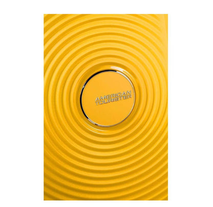 American Tourister Soundbox Spinner 55 Expandable golden yellow