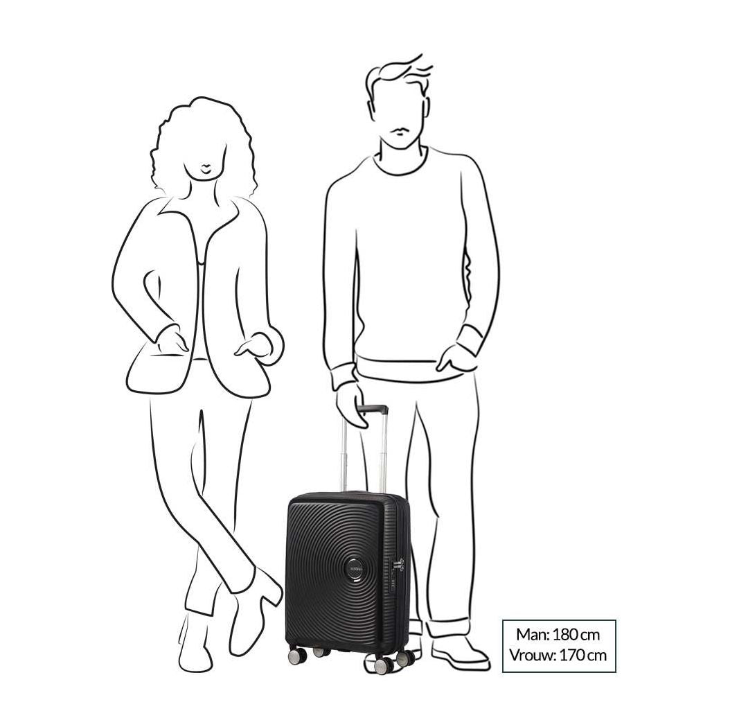 American Tourister Soundbox Spinner 55 Expandable midnight navy