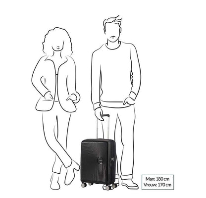 American Tourister Soundbox Spinner 55 Expandable midnight navy
