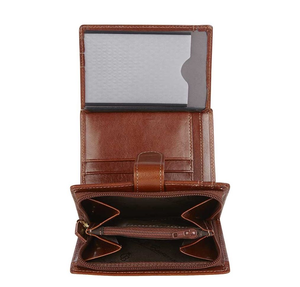 Castelijn & Beerens Gaucho Portefeuille met Rits cognac