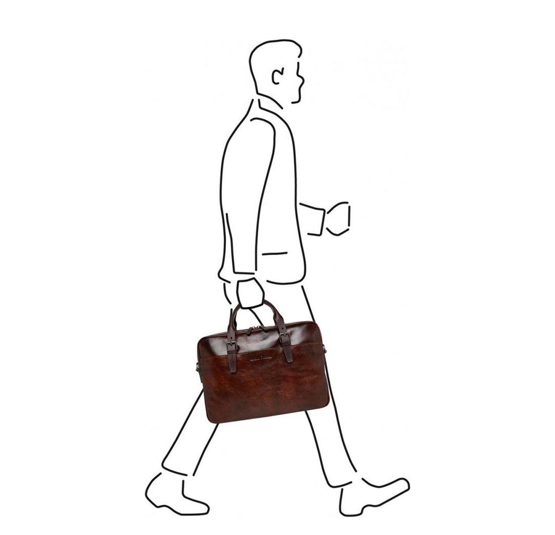 Castelijn & Beerens Rien Laptoptas 15.6'' RFID cognac
