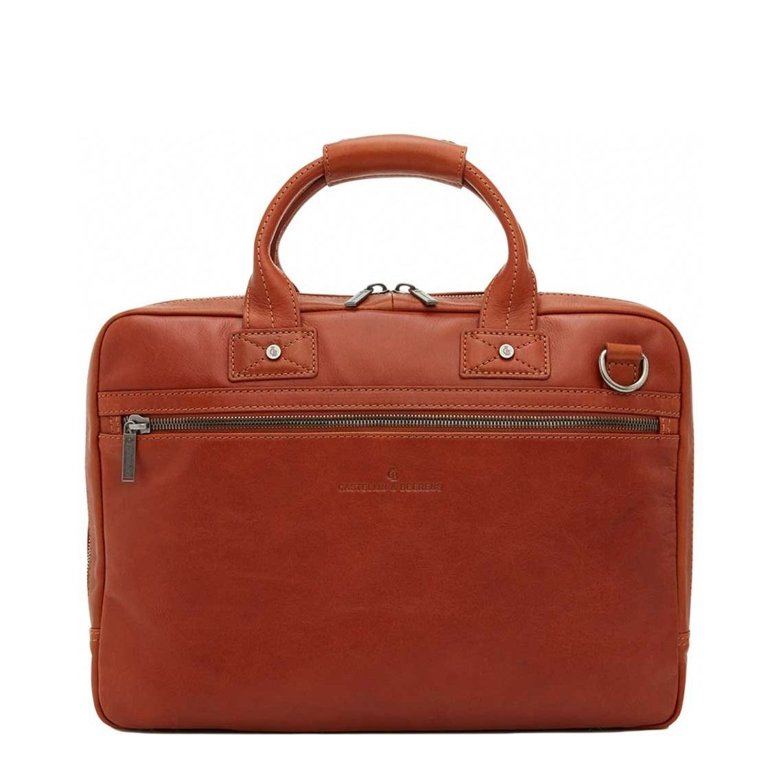Castelijn & Beerens Firenze Business Laptopbag 15.6" licht bruin
