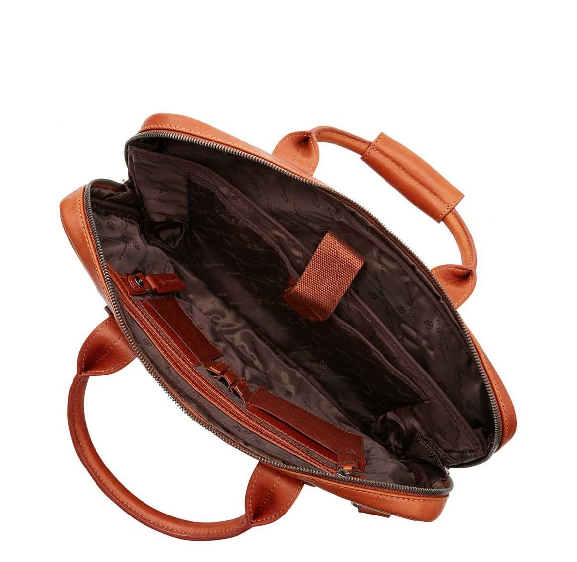 Castelijn & Beerens Firenze Business Laptopbag 15.6" licht bruin