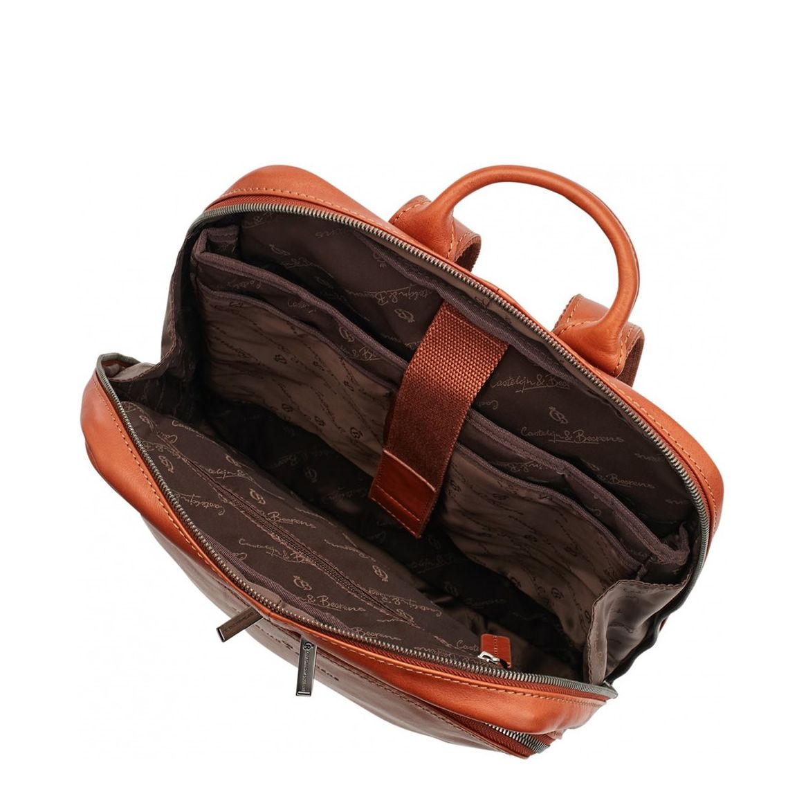 Castelijn & Beerens Firenze Business Rugzak 15.6" + Tablet lichtbruin