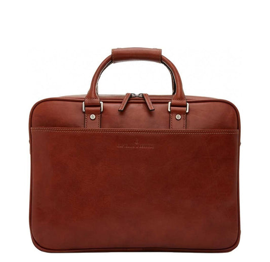 Castelijn & Beerens Verona Business Laptoptas 15.6" licht bruin