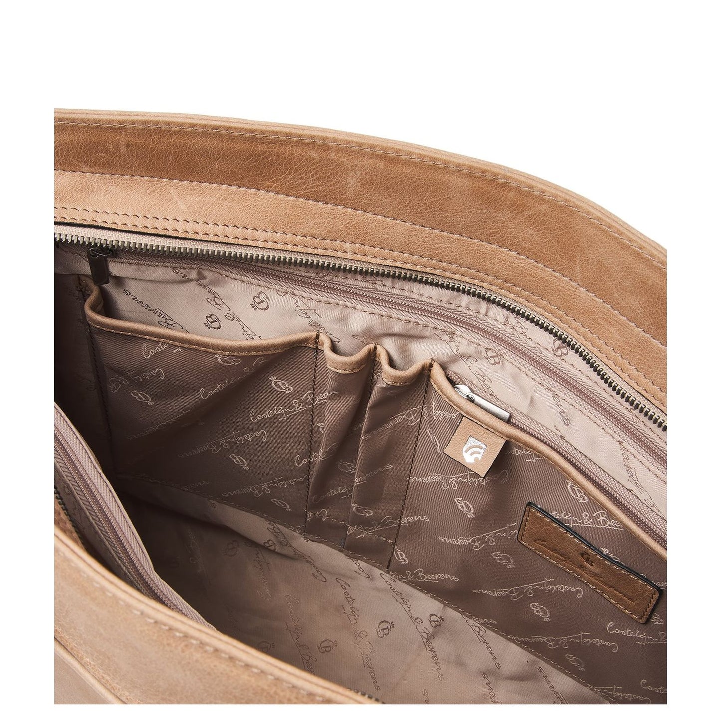 Castelijn & Beerens Carisma Laptoptas 15.6" + Tablet RFID beige