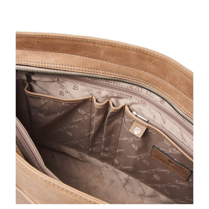 Castelijn & Beerens Carisma Laptoptas 15.6" + Tablet RFID beige