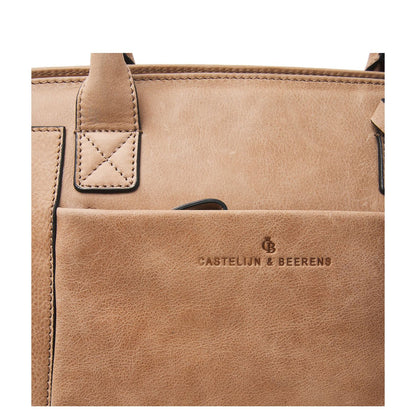 Castelijn & Beerens Carisma Laptoptas 15.6" + Tablet RFID beige