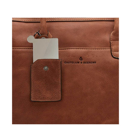 Castelijn & Beerens Carisma Laptop Schoudertas 15.6" + tablet cognac