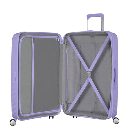 American Tourister Soundbox Spinner 77 Expandable lavender