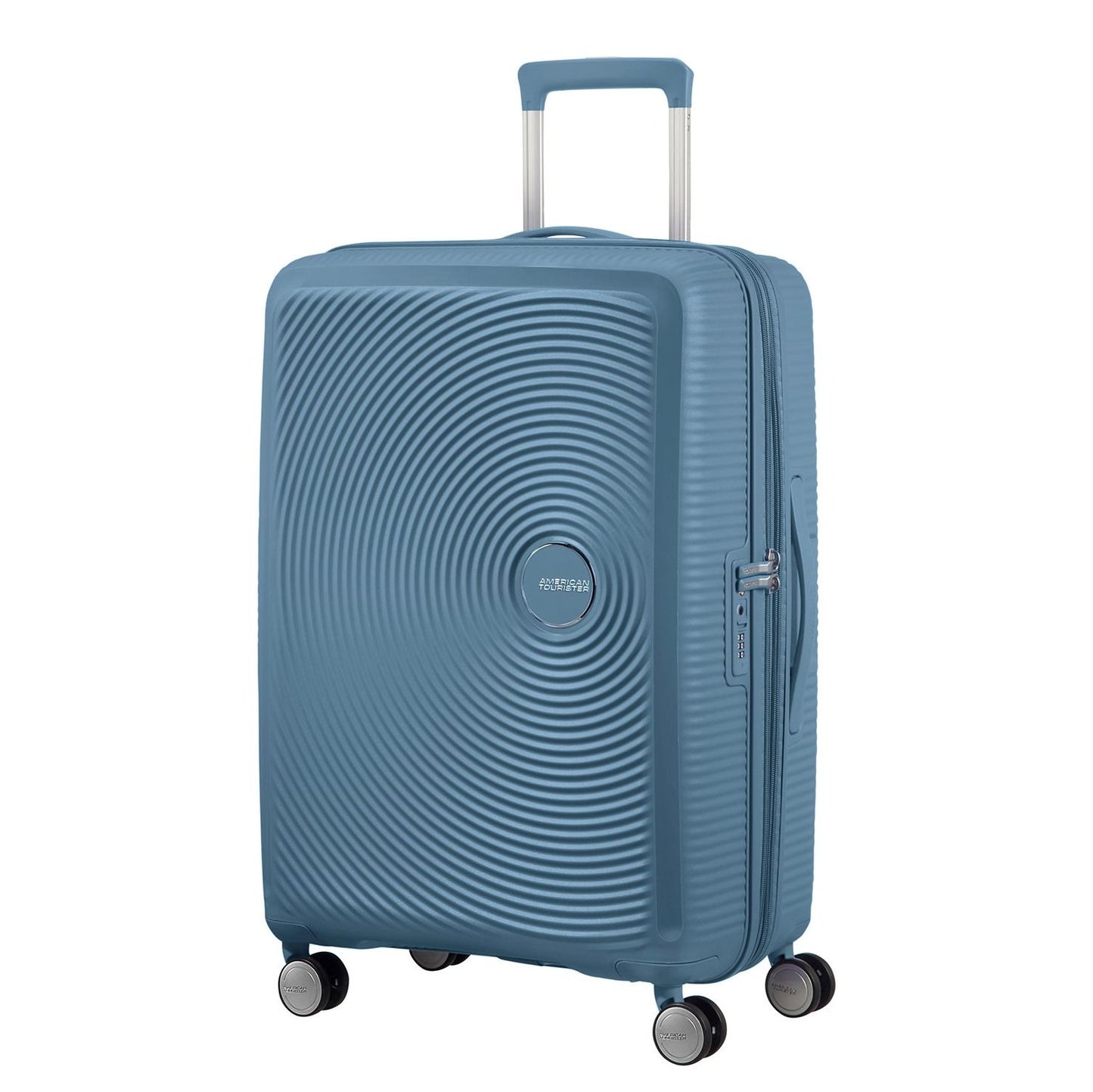 American Tourister Soundbox Spinner 77 Expandable stone blue
