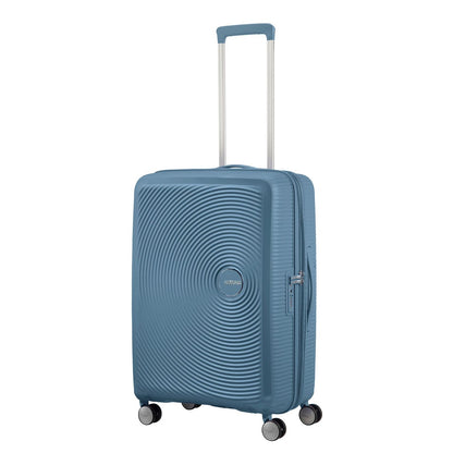 American Tourister Soundbox Spinner 77 Expandable stone blue