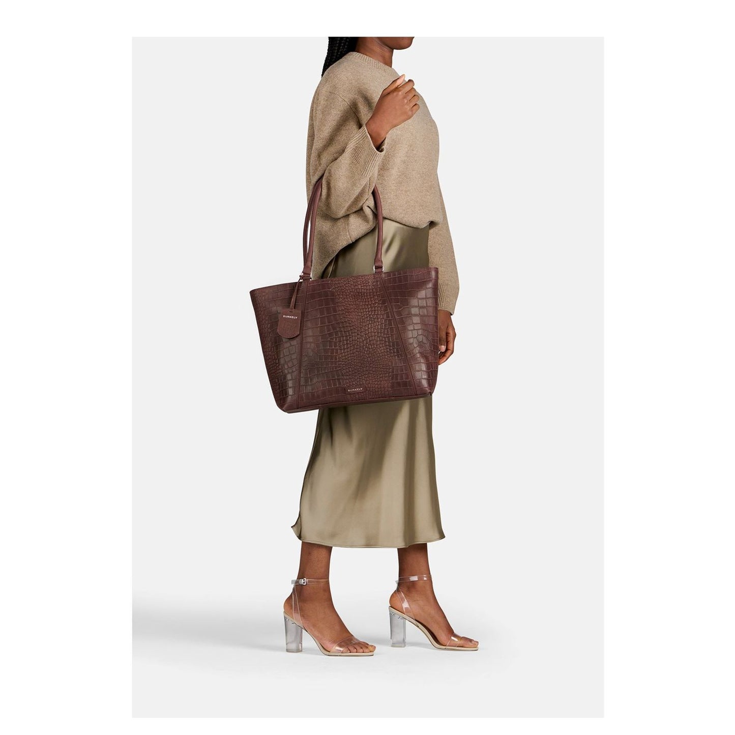 Burkely Cool Colbie Wide Tote 15.6" brown