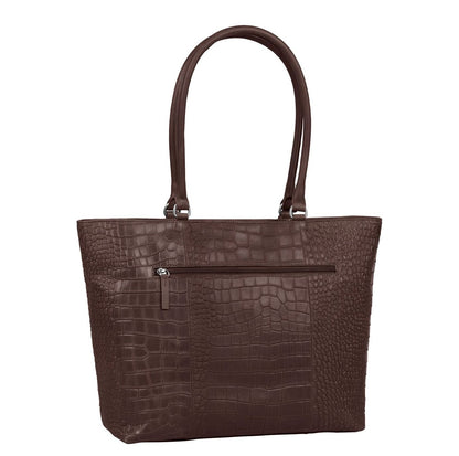 Burkely Cool Colbie Wide Tote 15.6" brown