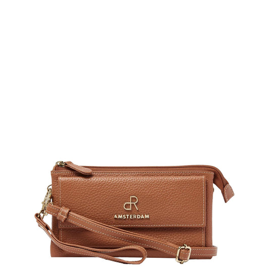 dR Amsterdam Mint Shoulderbag/Clutch mocha
