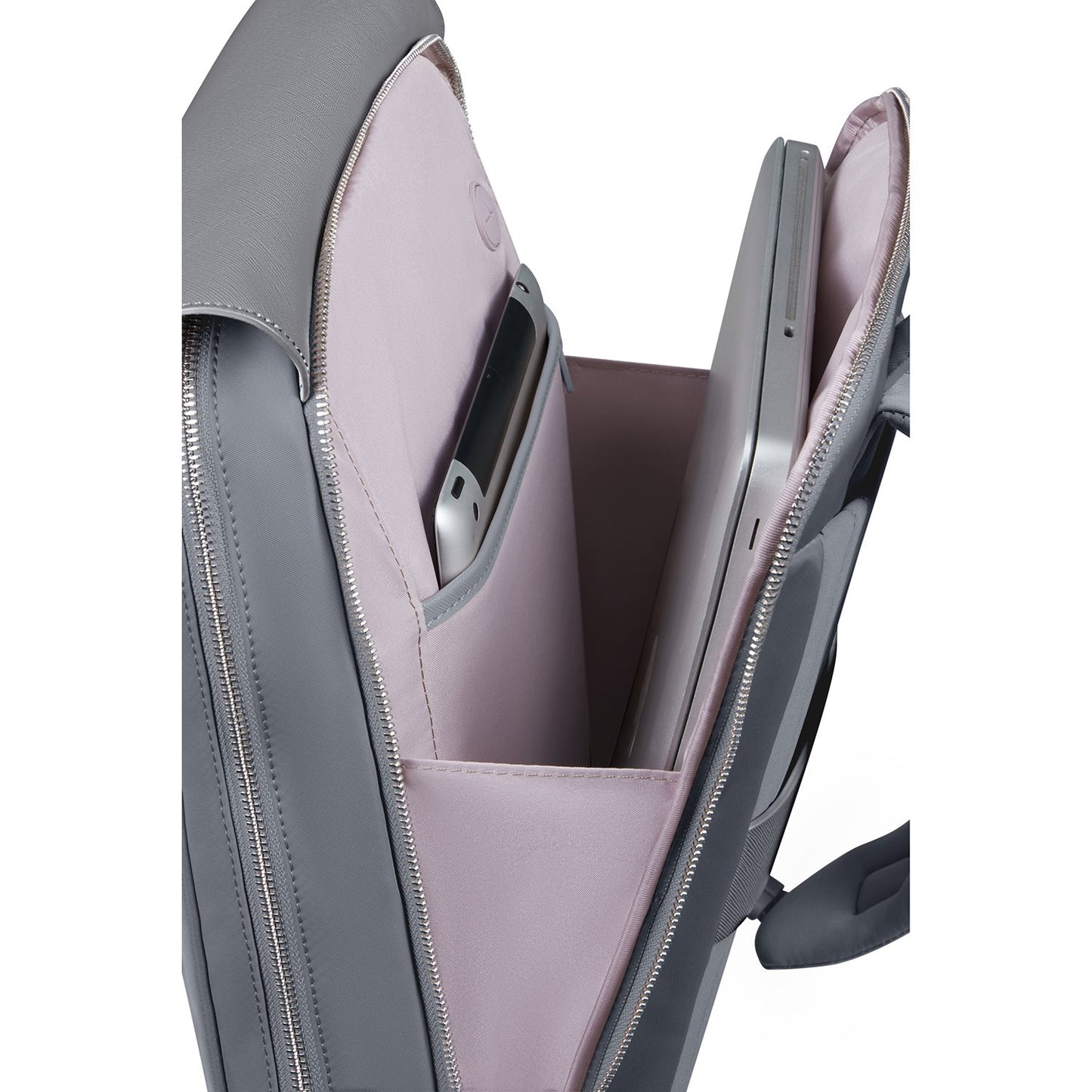 Samsonite Zalia 3.0 Backpack W/Flap 14.1" silver gray