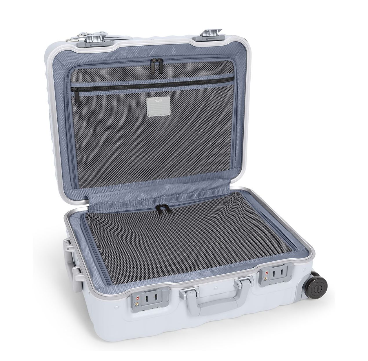 TUMI 19 Degree Frame Contl 4 Whl C/O pearl grey texture