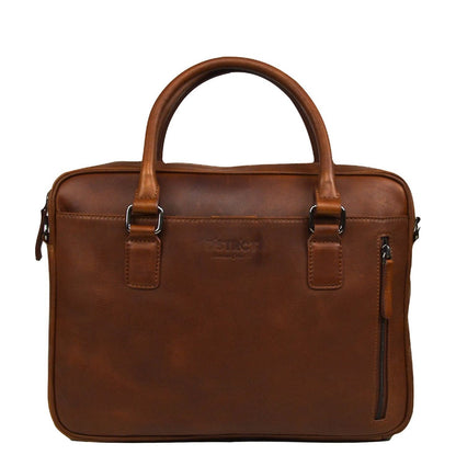 DSTRCT Premium Collection Laptopbag 14" cognac