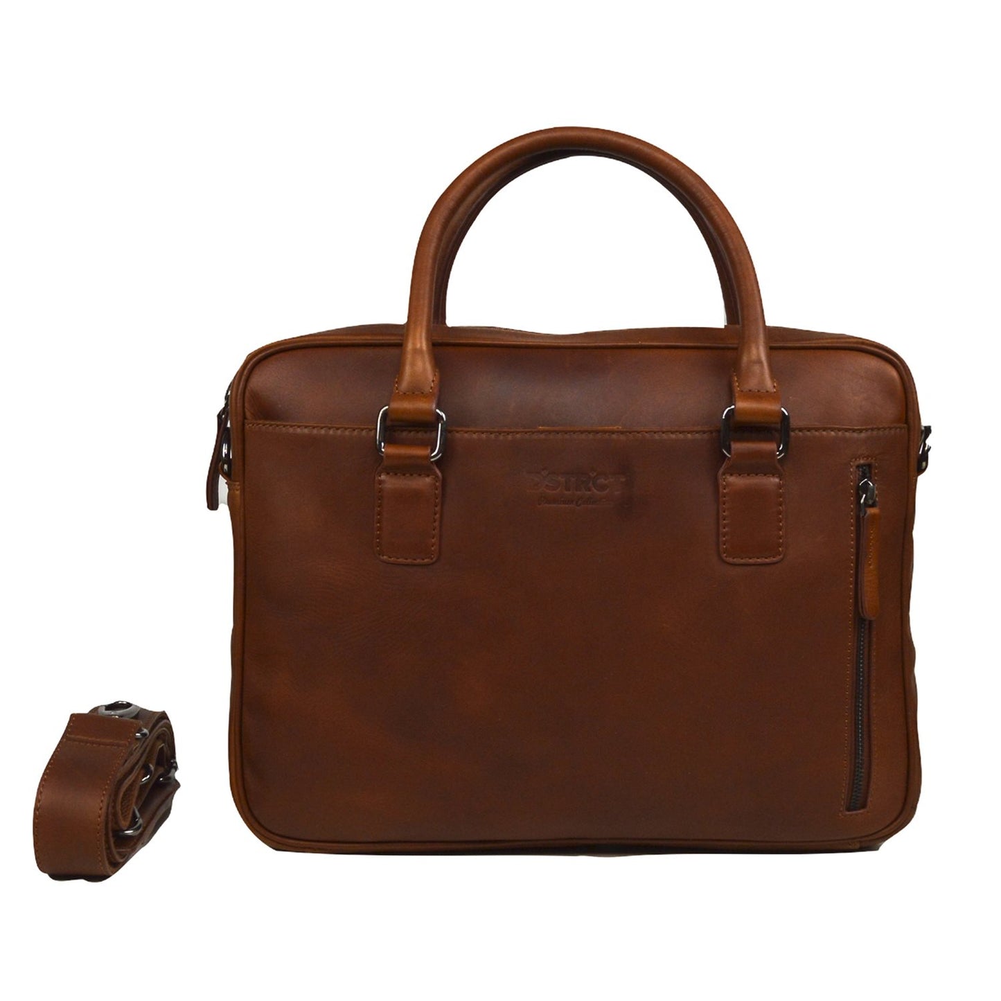 DSTRCT Premium Collection Laptop bag 14" cognac