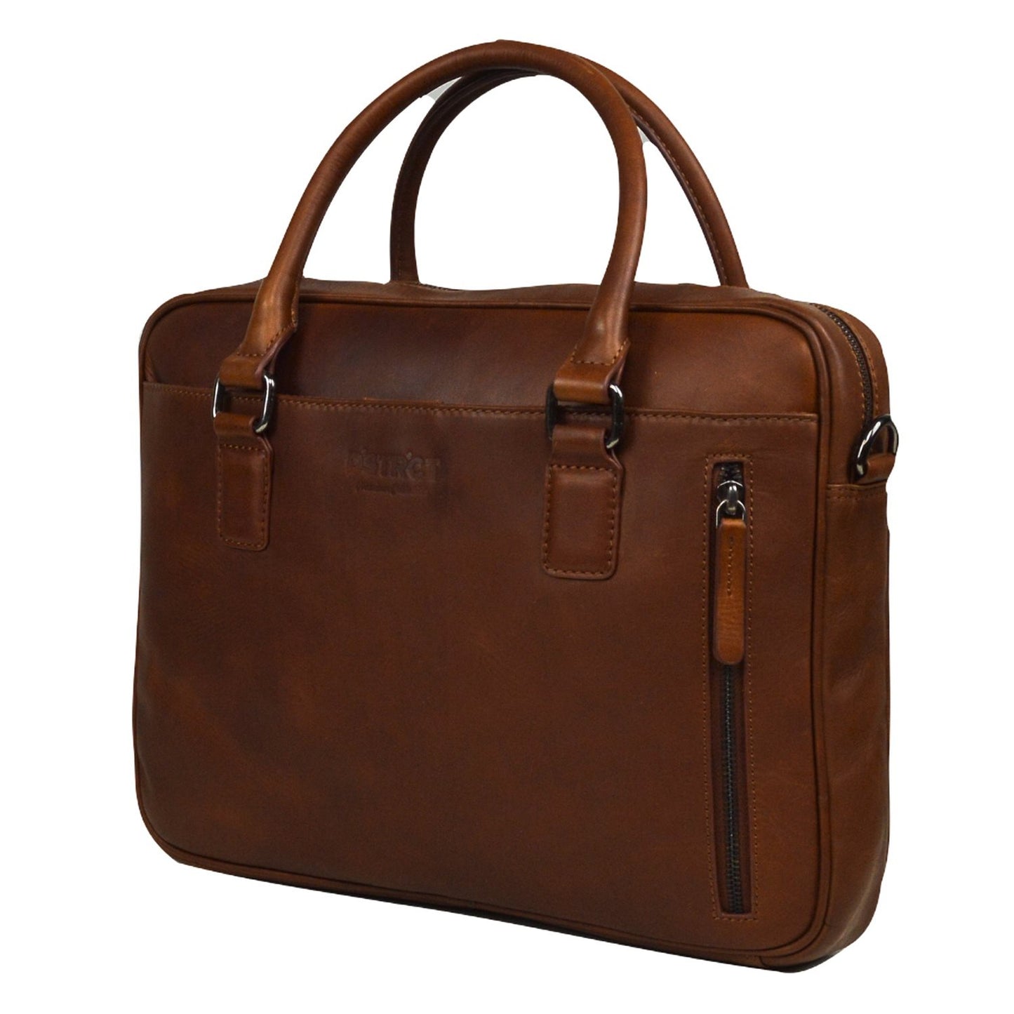 DSTRCT Premium Collection Laptop bag 14" cognac