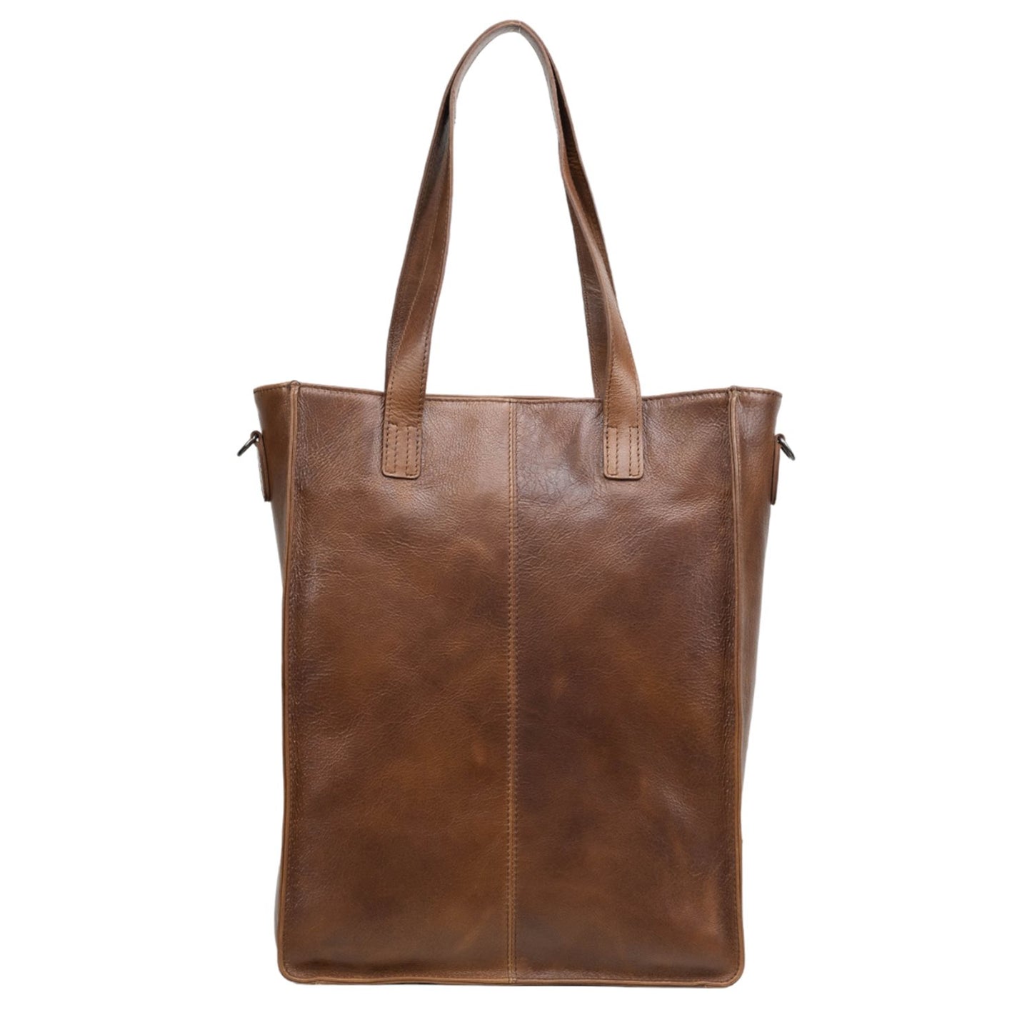 DSTRCT Raider Road Shopper Laptoptas 15.6" Leer cognac