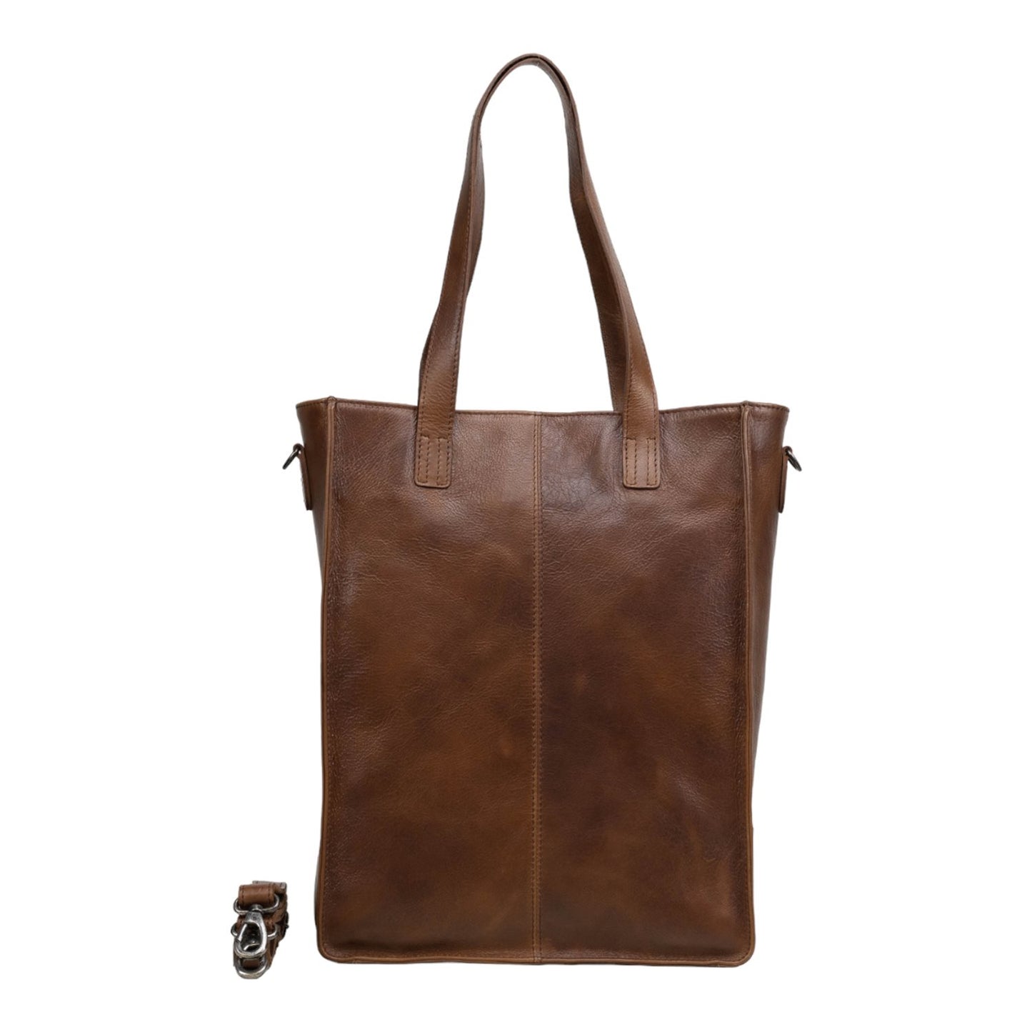 DSTRCT Raider Road Shopper Laptoptas 15.6" Leer cognac