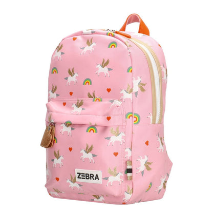 Zebra Trends Girls Rugzak M Unicorn Love pink