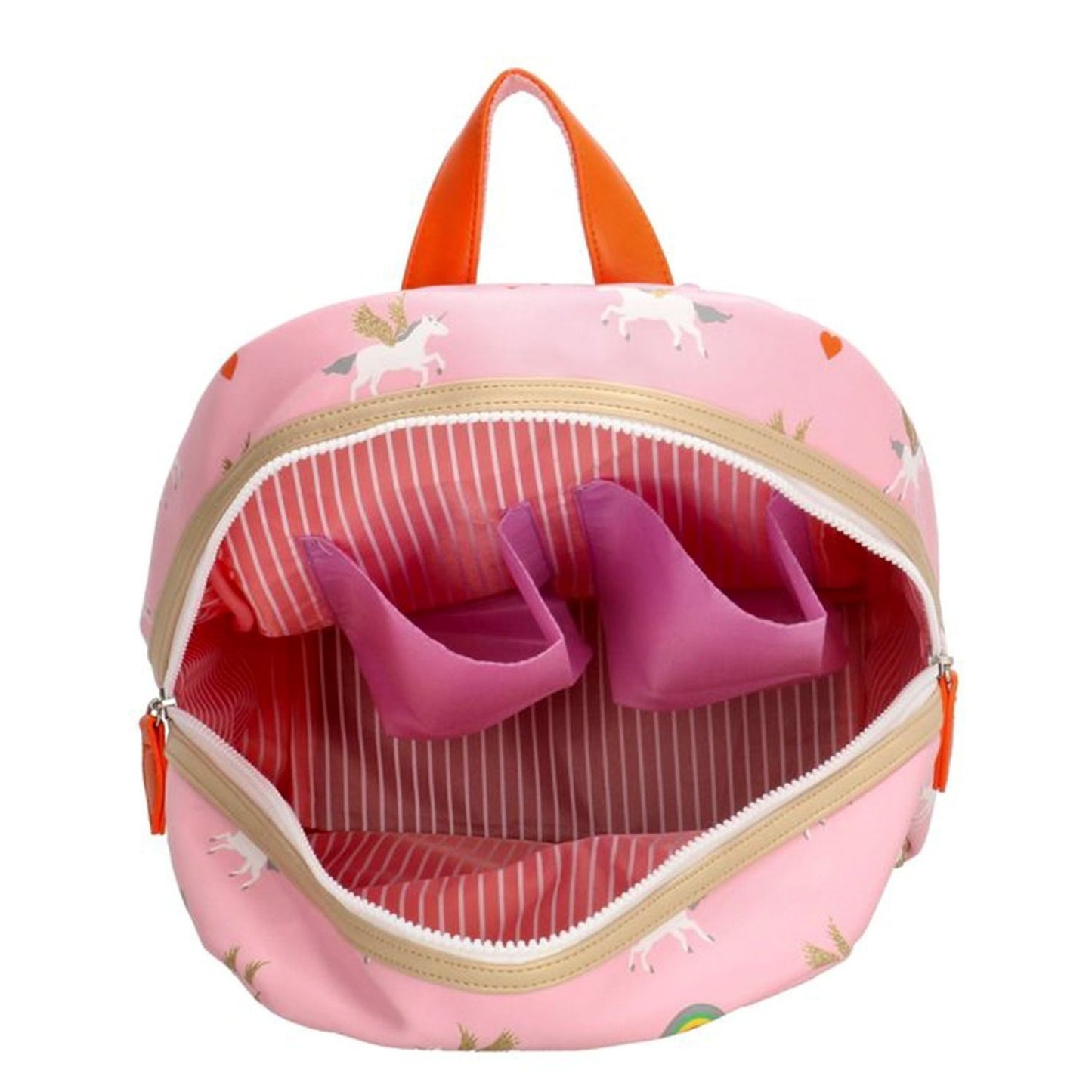 Zebra Trends Girls Rugzak M Unicorn Love pink
