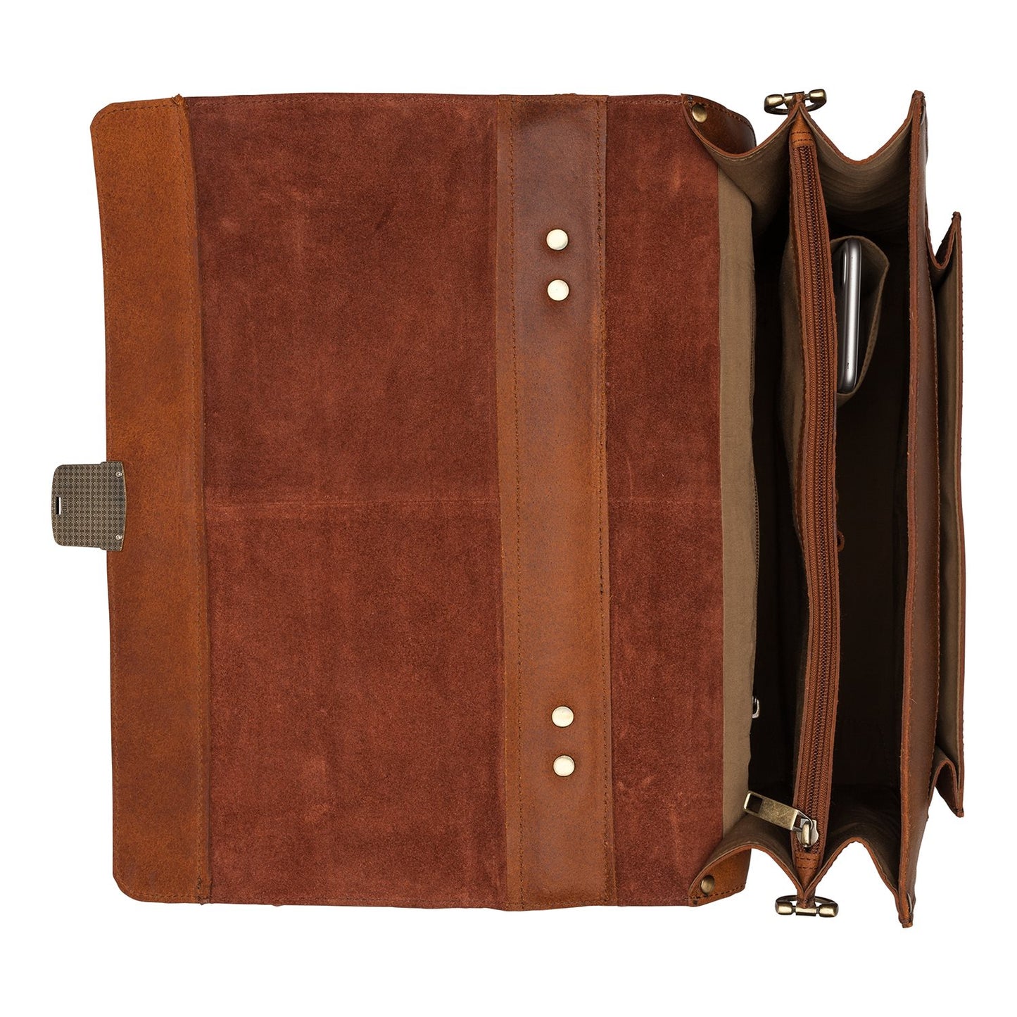 Burkely Scott Vintage Briefcase 2 Compartment cognac