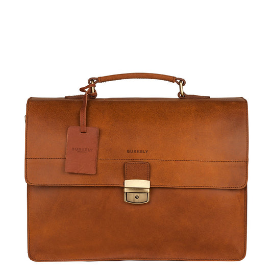 Burkely Vintage Dean Briefcase cognac