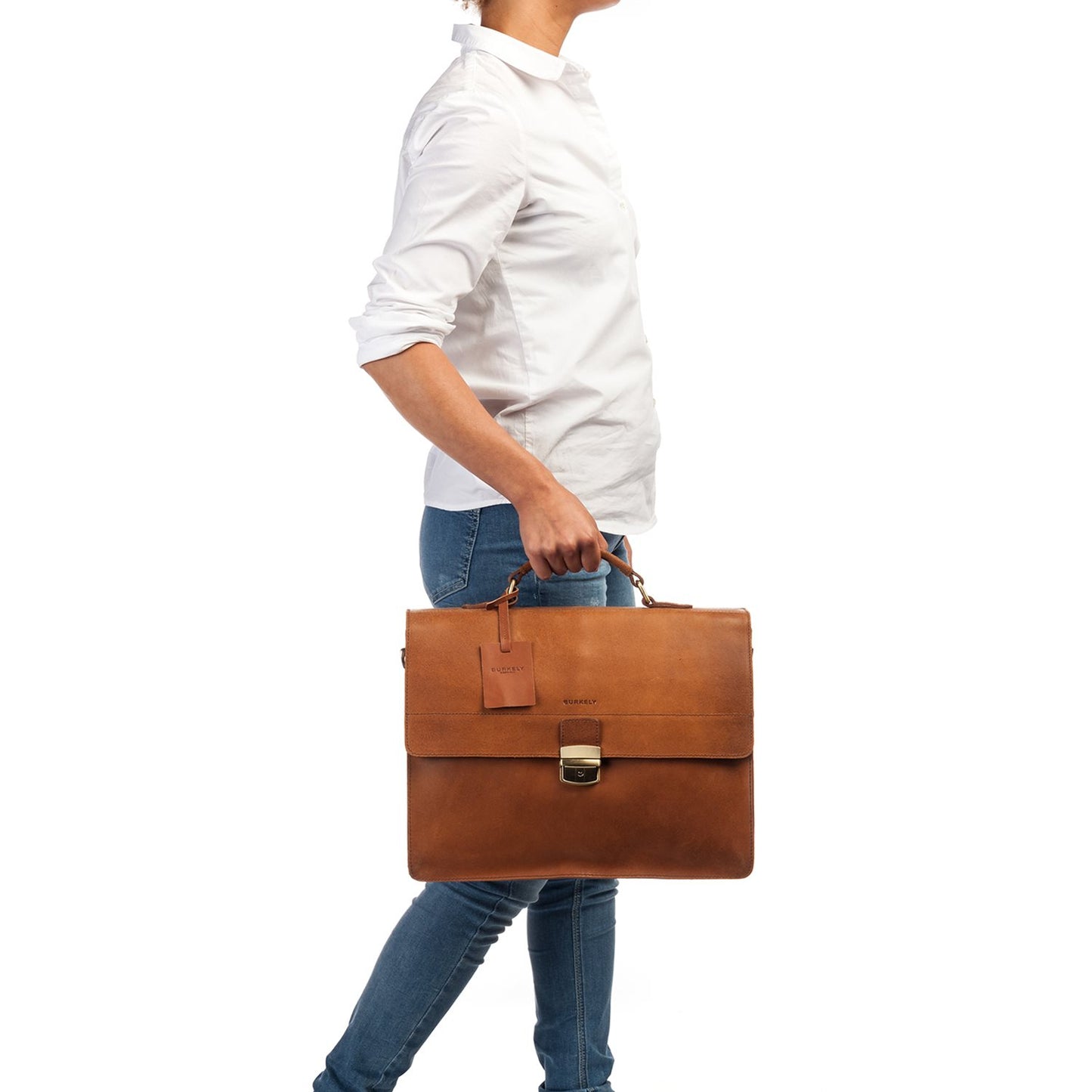 Burkely Vintage Dean Briefcase cognac