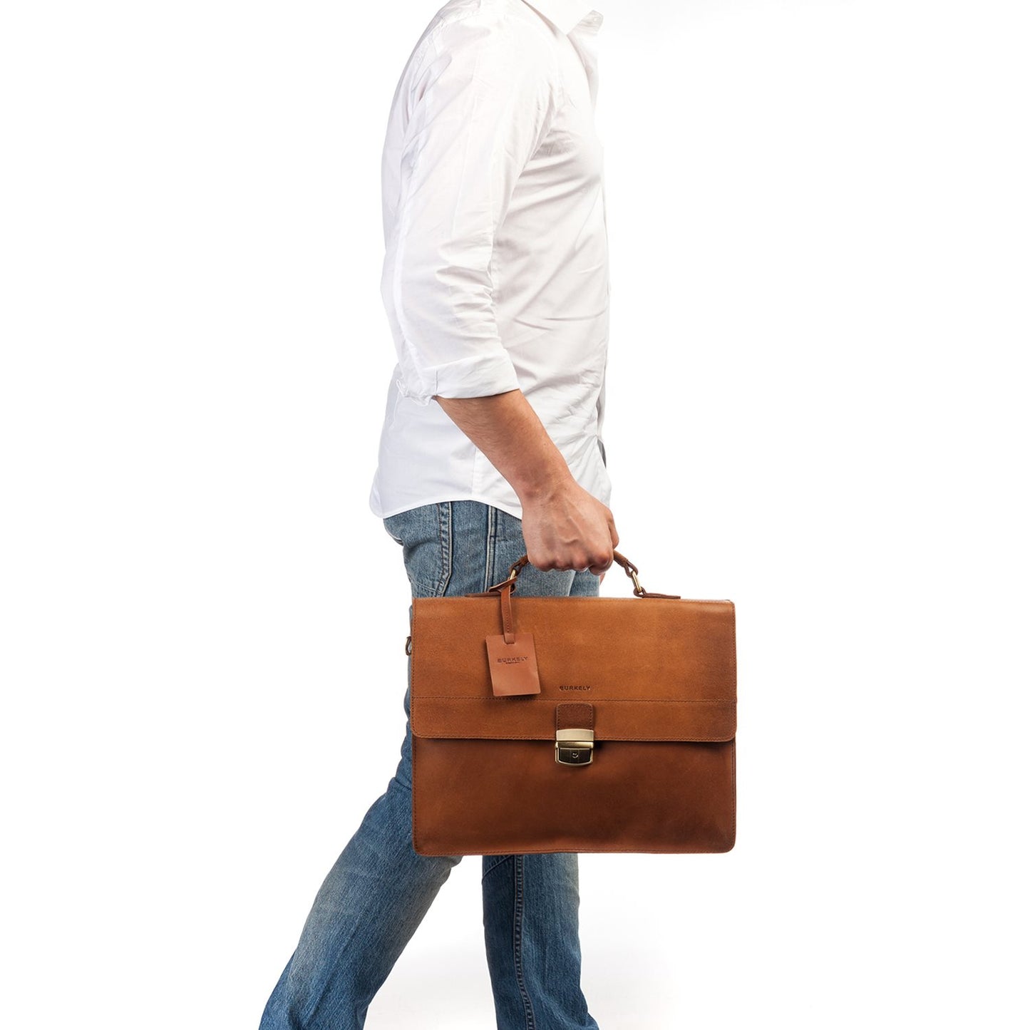 Burkely Vintage Dean Briefcase cognac