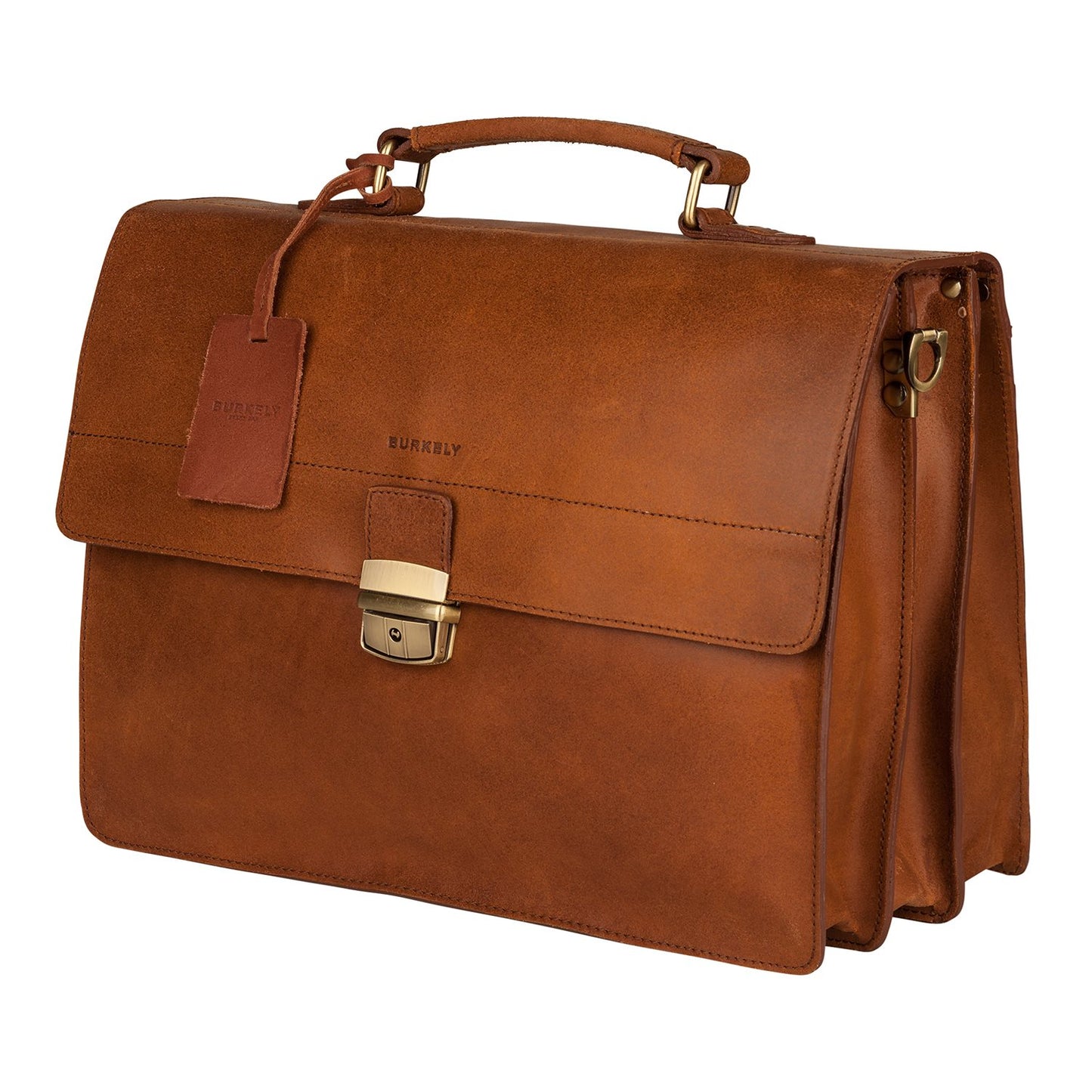 Burkely Vintage Dean Briefcase cognac