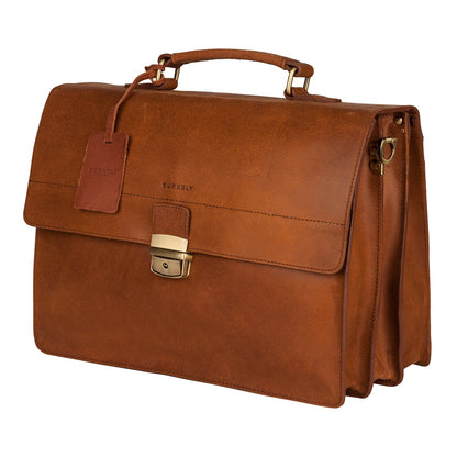 Burkely Vintage Dean Briefcase cognac