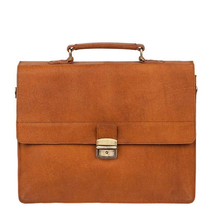 Burkely Vintage Dean Briefcase cognac